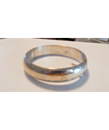 Vtg Sterling Silver 925 Etched Hinged Bangle Bracelet Safety Chain - $66.34 CAD