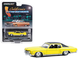 1971 Chevrolet Monte Carlo Lowrider Sunflower Yellow w Black Top California Lowr - $18.84