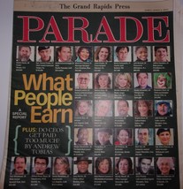 Vtg Grand Rapids Press MI Parade Insert What People Earn March 2003 - €1,74 EUR