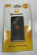 Qmadix Anti Glare LCD Screen Protectors Fits Motorola Droid 3 (Pack of 3) - £5.25 GBP