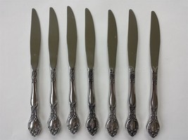 MIRACLE MAID USA STAINLESS CLASSIC BAROQUE FLATWARE 7pc DINNER KNIVES - $28.66
