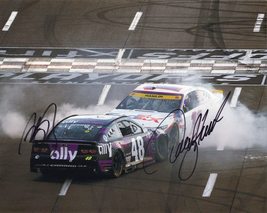 2X AUTOGRAPHED Alex Bowman &amp; Denny Hamlin 2021 Martinsville Win DENNY ST... - £84.92 GBP