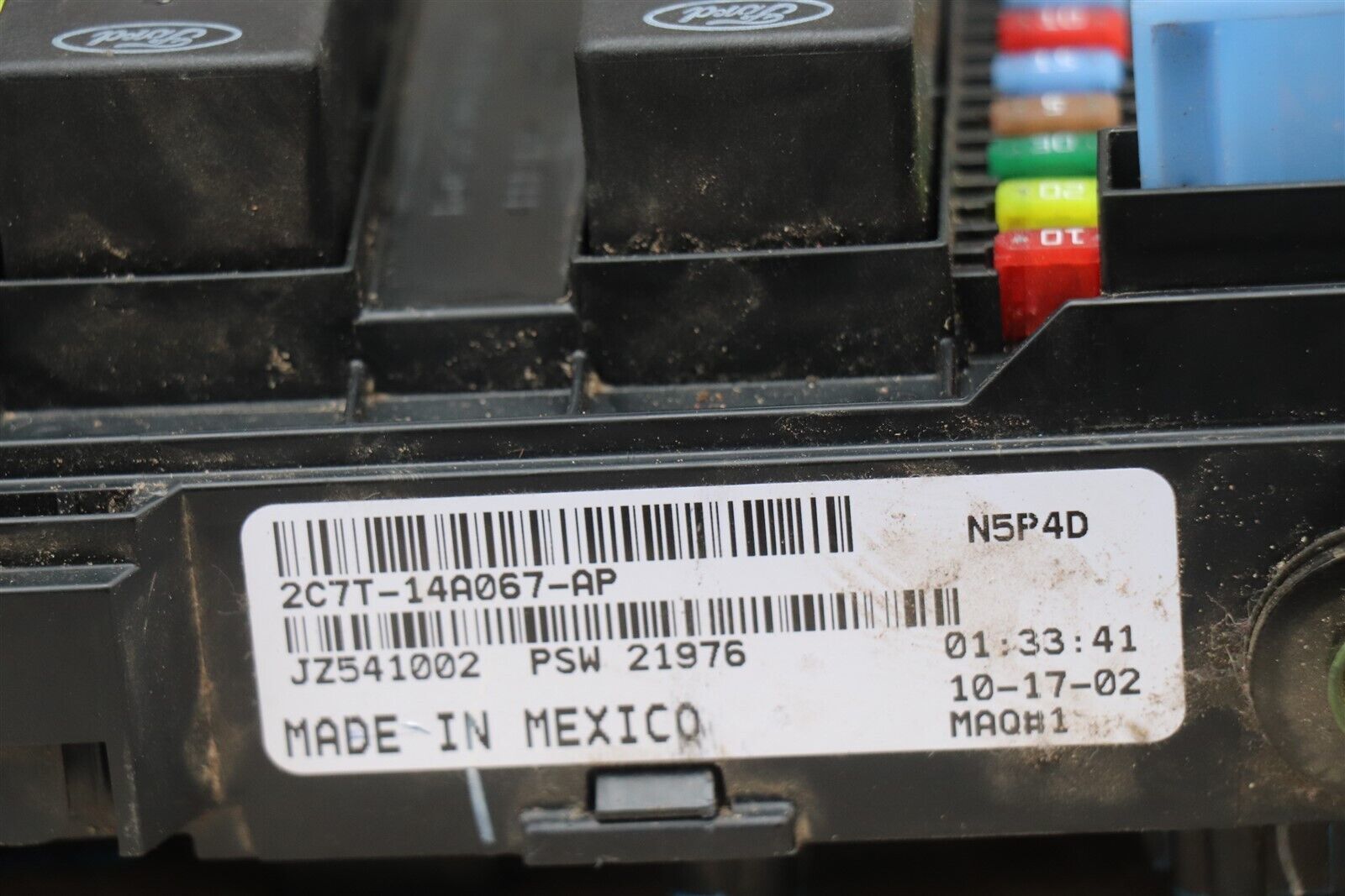 Ford InCabin Fusebox Fuse Block Box BCM Body Control Module 2c7t14a067