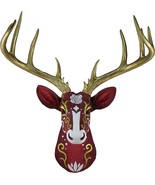 Ebros Deer Head Faux Taxidermy Wall Sculpture Rustic Cabin Wall Home Dec... - £56.48 GBP