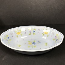 Longchamp oval vegetable dish Floral French country - $78.87