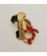 ITALY Country Boot Shaped Lapel Hat  Vest Pin Italian Flag Red Green Sou... - €14,45 EUR
