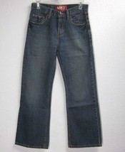 LEVI&#39;S RED TAB 527 Boot Cut TEEN W27 L27 (14 Reg) 100% Cotton Medium Blu... - $18.46