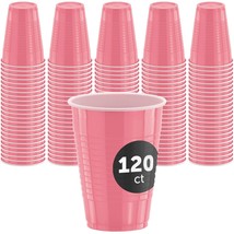 120 Party Cups 12 Oz Disposable Plastic Cups For Birthday Party Bachelorette Cam - £34.45 GBP
