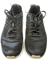 HOKA One One Women&#39;s Black &amp; White Lace Up Clifton 6 Athletic Shoes Size 8 - $51.43