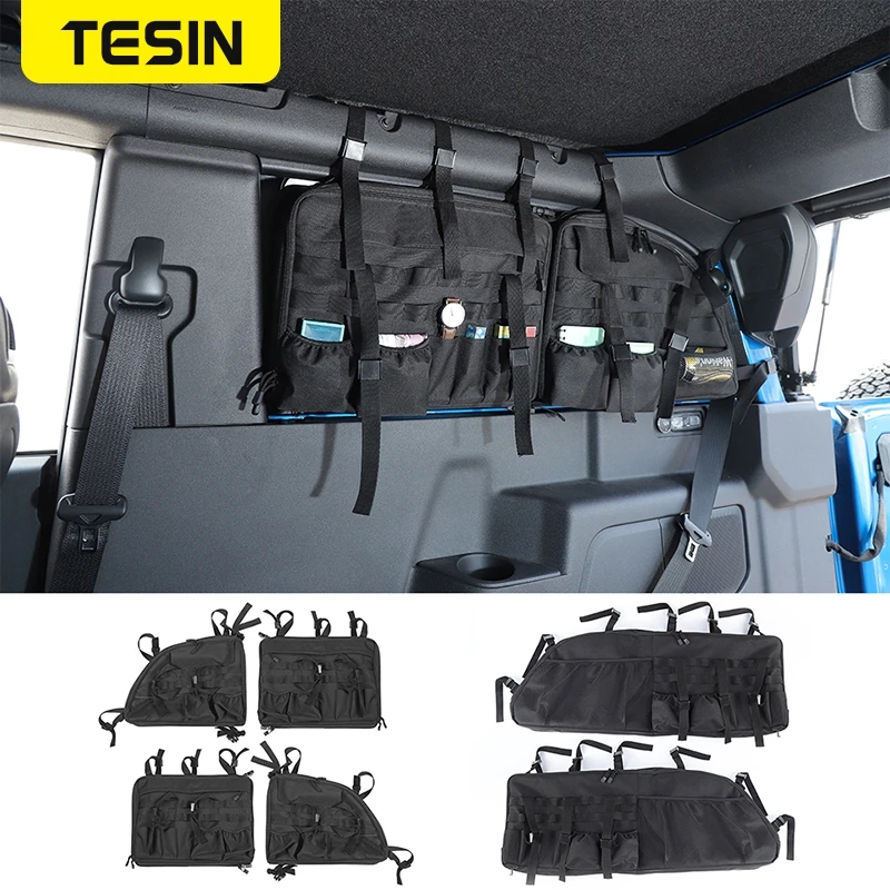 TESIN Car Trunk Side Storage Organizer Bag For Ford Bronco 2021 2022 2023 2 Door - £127.74 GBP+