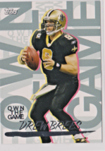 Drew Brees New Orleans Saints Qb 2008 Topps Own The Game Card # OTG-DB Near Mint - £1.16 GBP