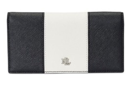 Lauren Ralph Lauren Crosshatch Leather Slim Wallet - $79.48