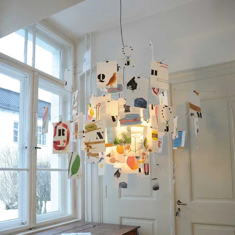 SANDYHA French Art Chandelier LED Minimalist Creative Designer DIY Photo... - £191.55 GBP+