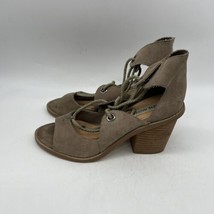 Steve Madden Gal Leather Lining Lace Up Dress Sandal Heel Size 8.5 M - £15.82 GBP