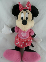 Talking Minnie Mouse in Pink Polk A Dot Dress 10&quot; Plush Toy 2007 by Fish... - £8.02 GBP