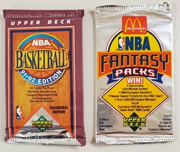 1992-93 &amp; 1991-92 Upper Deck Basketball Lot of 2(Two) Unopened Packs-**m - $18.56