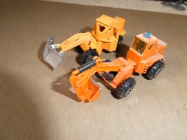 Lot of 2 HO Scale Zee Toys Snow Plow and Excavator Construction Vehicles - $21.78