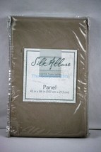 Silk Allure Softer Than Satin Tailored Curtain Panel Color Platinum 42&quot; ... - $7.99