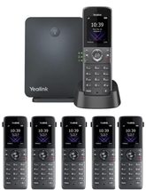 Yealink IP Phone W73P Bundle of W70B Base and W73H handset + 5-Unit W73H... - $533.12