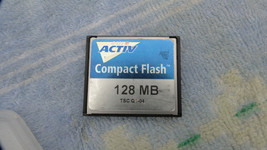 Kingston 128MB Compact Flash card (labelled CF/128 P722282X1 9930295-002.A00) - $11.03