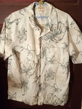 Men&#39;s Panama Jack Floral Hawaiian Shirt Size: XL - Linen Look - $17.82