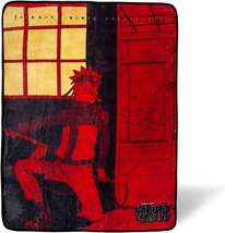 Naruto: Shippuden Ninja Plush Throw Blanket Just Funky 45&quot; x 60&quot; - £25.90 GBP