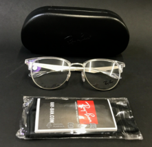 Ray-Ban Eyeglasses Frames RB6396 2936 Clear Silver Horn Rim Round 51-19-140 - $118.79