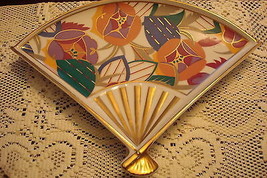 Tastesetter Sigma JAPAN  Limelight fan shaped dish, beautiful decorations  [96B] - £31.65 GBP