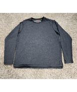 Robert Graham T-Shirt Men&#39;s Med Gray 100% Cotton Long Sleeve Classic Log... - $22.00