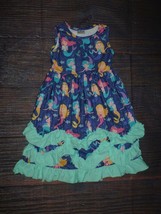 NEW Boutique Mermaid Girls Sleeveless Ruffle Maxi Dress Size 2T - £10.38 GBP