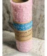 CRAFTER&#39;S SQUARE 6&quot; x 3 yd Splatter Decorative Mesh ~ Pink NEW - $214.64 MXN