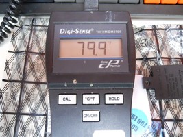 Defective Cole Parmer Digi-Sense 91100 Thermocouple Thermometer W/ Probe... - $39.60