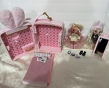 Na Na Na Surprise lot 2 dolls bunny Rabbit storage Case w Furniture Bed ... - $19.75