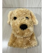 Aurora tan puppy dog hand puppet plush golden retriever yellow lab head - £5.59 GBP