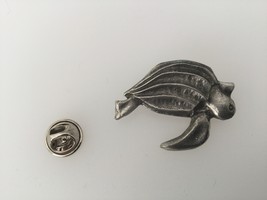 Sea Turtle Pewter Lapel Pin Badge Handmade In UK - $7.50