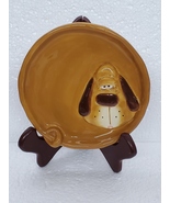 &quot;It&#39;s a Dawg&#39;s Life&quot; stoneware plate #25522 signed Douglas - $15.00