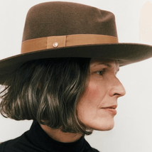 Rag &amp; Bone Zoe Wool Felt Fedora Hat, Spanish Style Pecan Brown, Small, NWT - $129.00