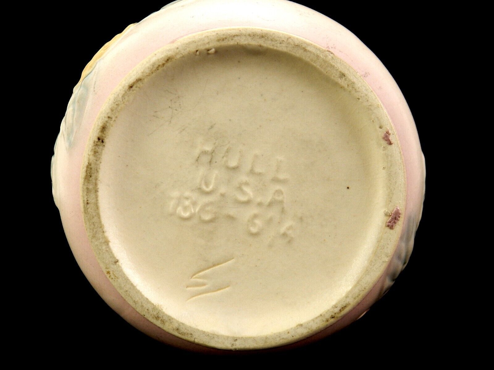 Hull Pottery Vintage Flower Vase, Handled #136/6 1/4", Camelia (Open Rose), 1943 Item image 10