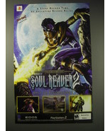 2001 Crystal Dynamics Soul Reaver 2 Video Game Ad - A story beyond time - £14.55 GBP