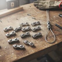 20 Pcs 304 Stainless Steel Duplex Cable Grip Wire Rope Clips, M3 Double-... - $175.03 MXN