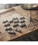 20 Pcs 304 Stainless Steel Duplex Cable Grip Wire Rope Clips, M3 Double-... - $175.30 MXN