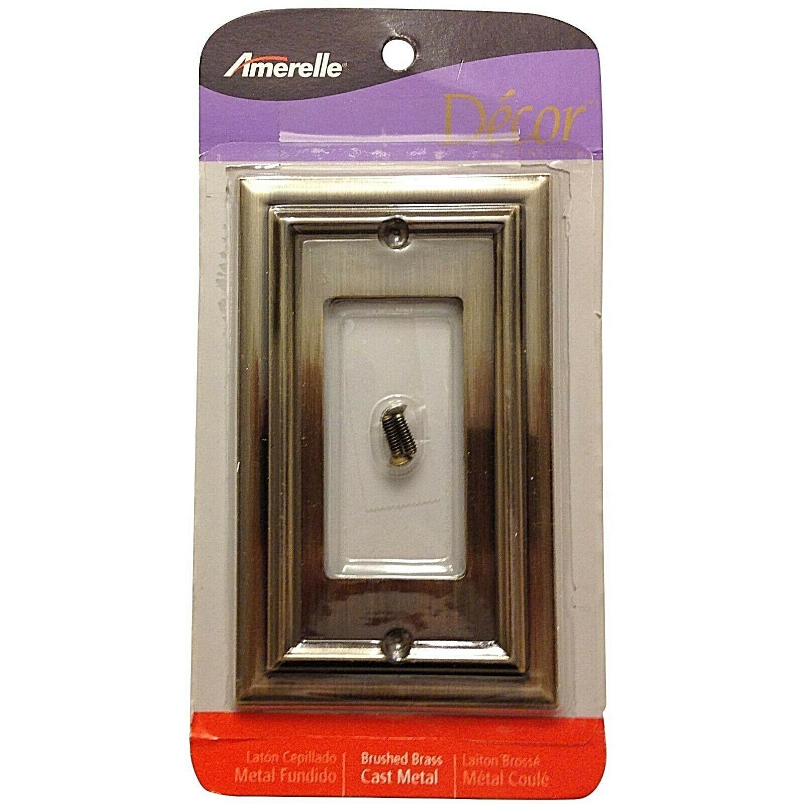 Amerelle, Rustic Brass, Cast Metal, Switch Plate - $7.95