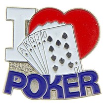 I Love Poker Pin 1&quot; - £7.23 GBP