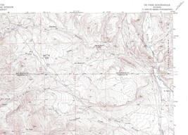 De Pass Quadrangle Wyoming 1952 USGS Topo Map 7.5 Minute Topographic - £18.52 GBP