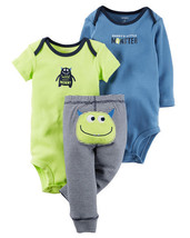 Carters Infant Boys 3pc Little Character Set Wild About Mommy Size NB NWT - $14.99