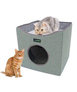 JESPET Foldable Cat Condo, Cat Cube House &amp; Sleepping Bed with Lying Sur... - $665.05 MXN