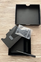 Slim Wallet For Men RFID Blocking Minimalist Wallet Carbon Filter w Mone... - £12.65 GBP