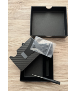 Slim Wallet For Men RFID Blocking Minimalist Wallet Carbon Filter w Mone... - £12.47 GBP