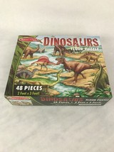 Melissa &amp; Doug Dinosaurs Jumbo Jigsaw Floor Puzzle (48 pcs, 2 x 3 feet) - £15.97 GBP