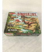 Melissa &amp; Doug Dinosaurs Jumbo Jigsaw Floor Puzzle (48 pcs, 2 x 3 feet) - £15.72 GBP